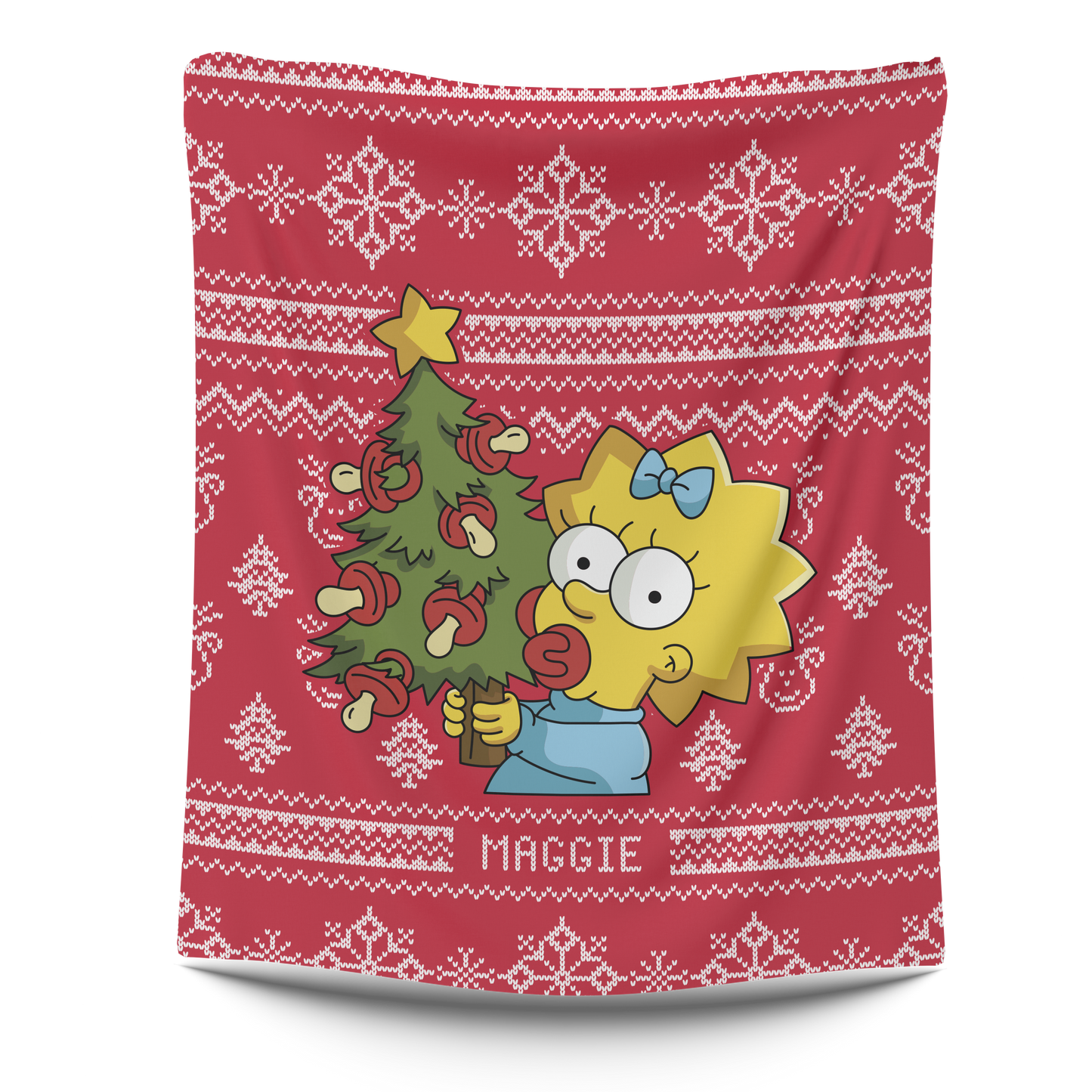 Frazada Maggie Navidad Simpson