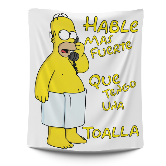 Frazada tengo una toalla Simpson