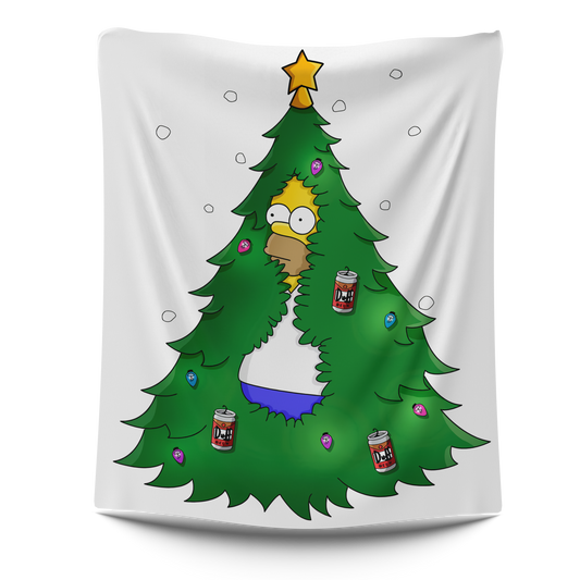 Frazada Navidad Homero Simpson