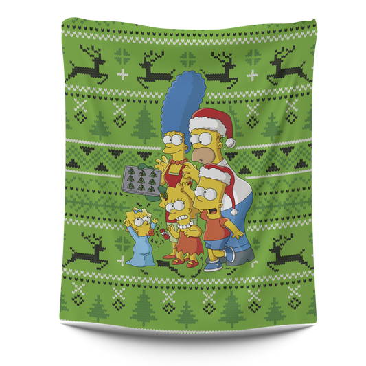 Frazada Navidad Los Simpsons