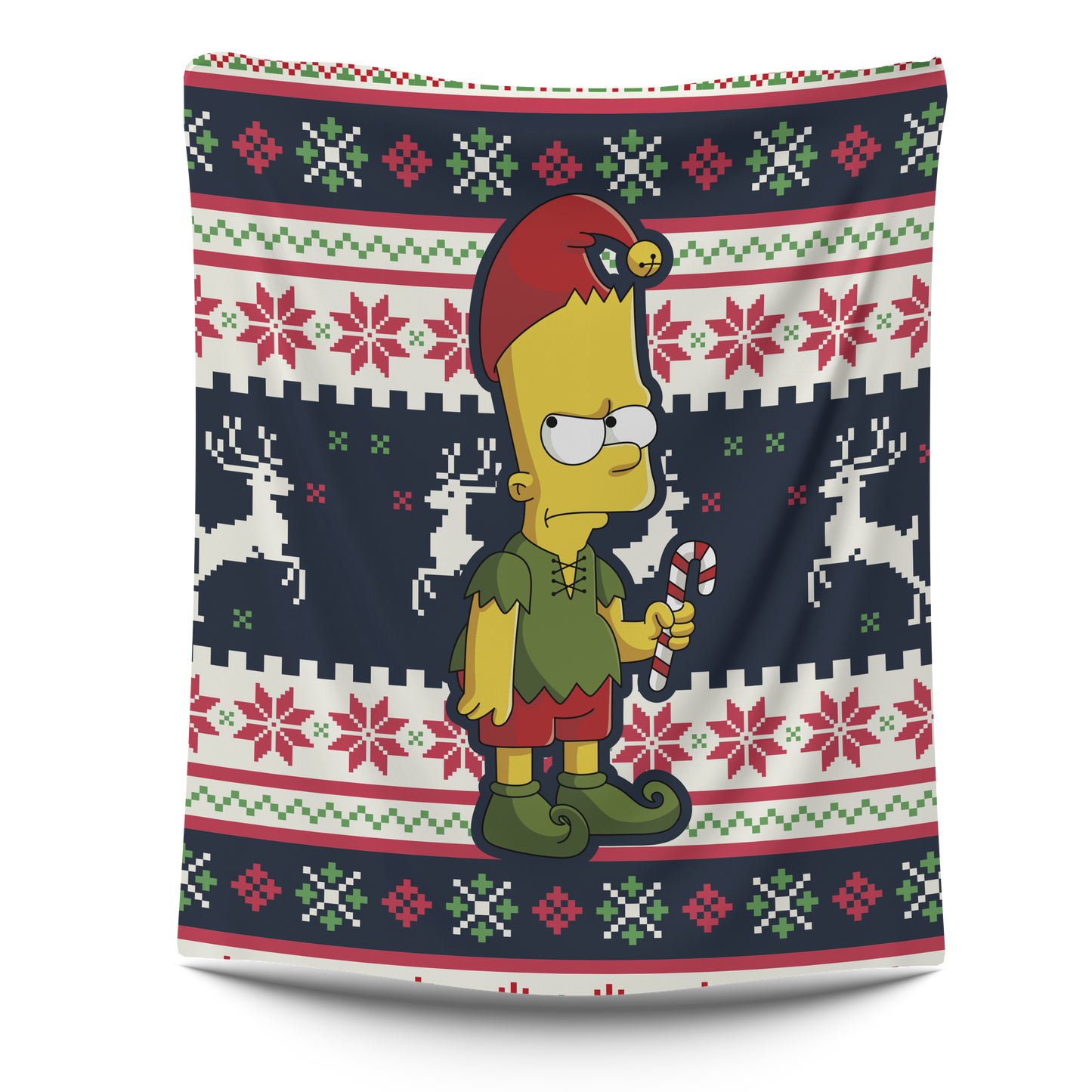 Frazada Bart Duende navidad Simpsons