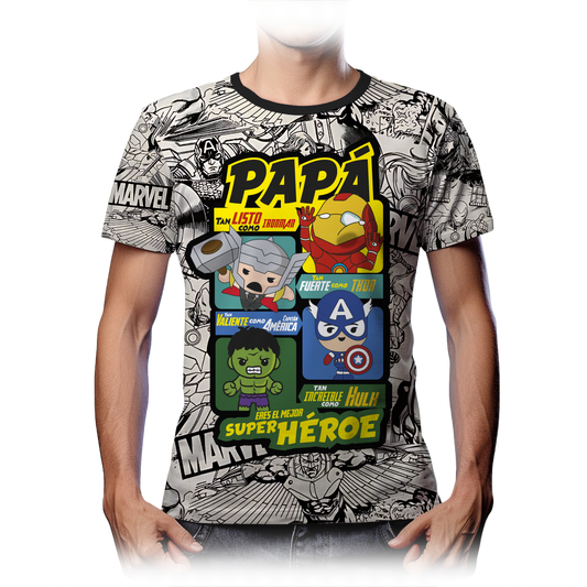 Playera Papá avengers