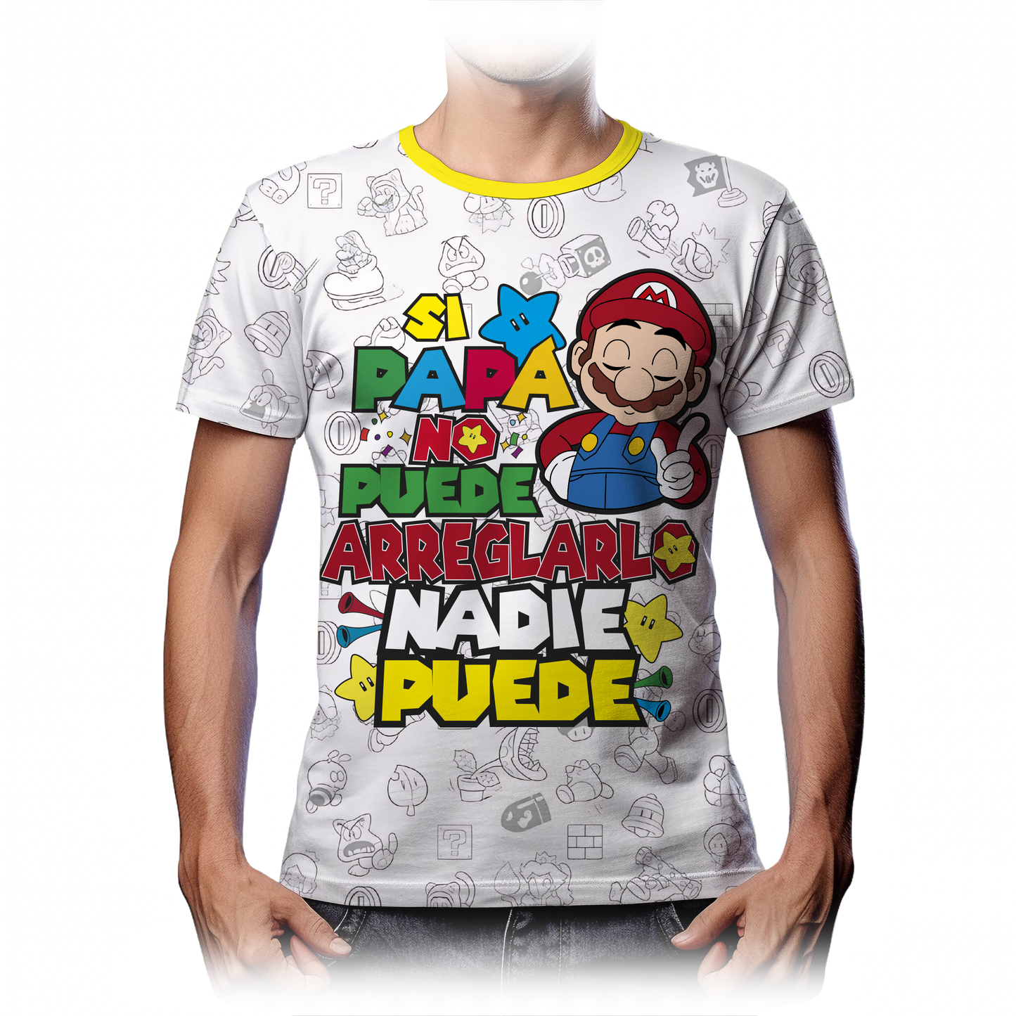 Playera Mejor Papá Mario Bros 2