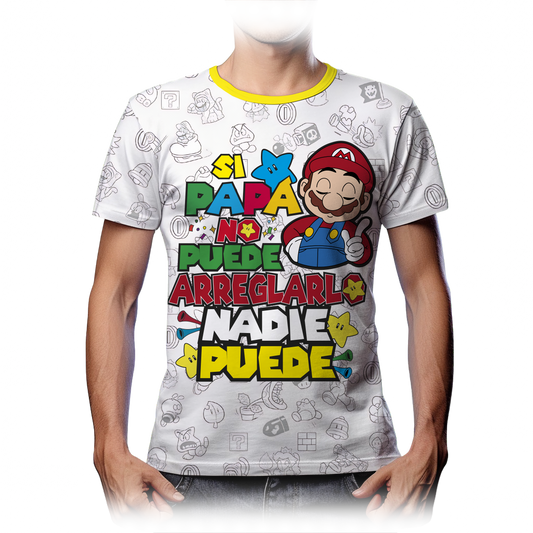 Playera Mejor Papá Mario Bros 2