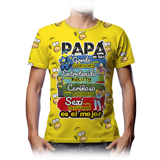 Playera Mejor Papá Simpsons 2