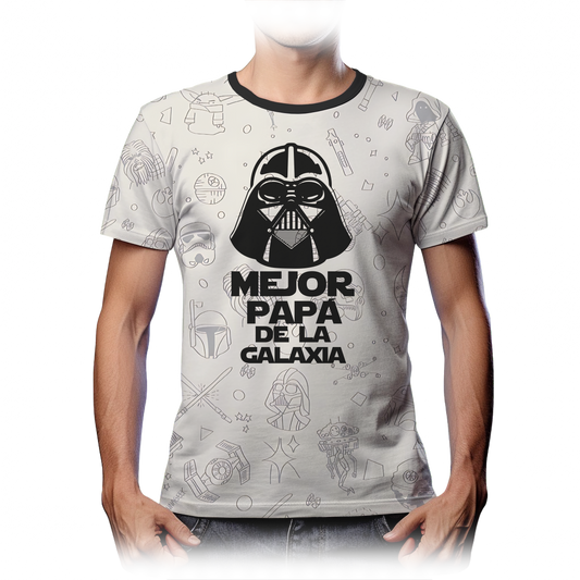 Playera Papá Mejor papá de la galaxia