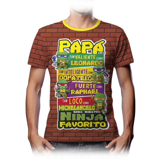 Playera Mejor Papá Tortugas Ninja