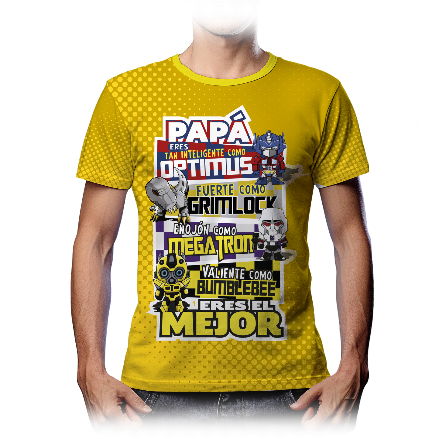 Playera Mejor Papá Transformers