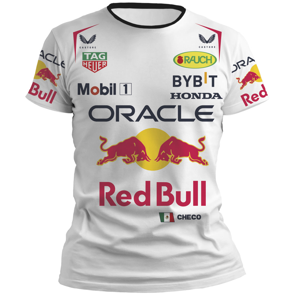 Playera Checo Perez Blanca