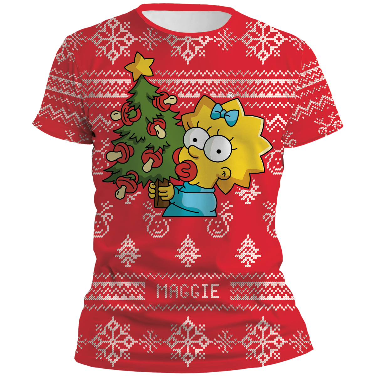 Playera Simpsons Navidad Maggie