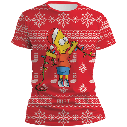 Playera Simpsons Navidad Bart