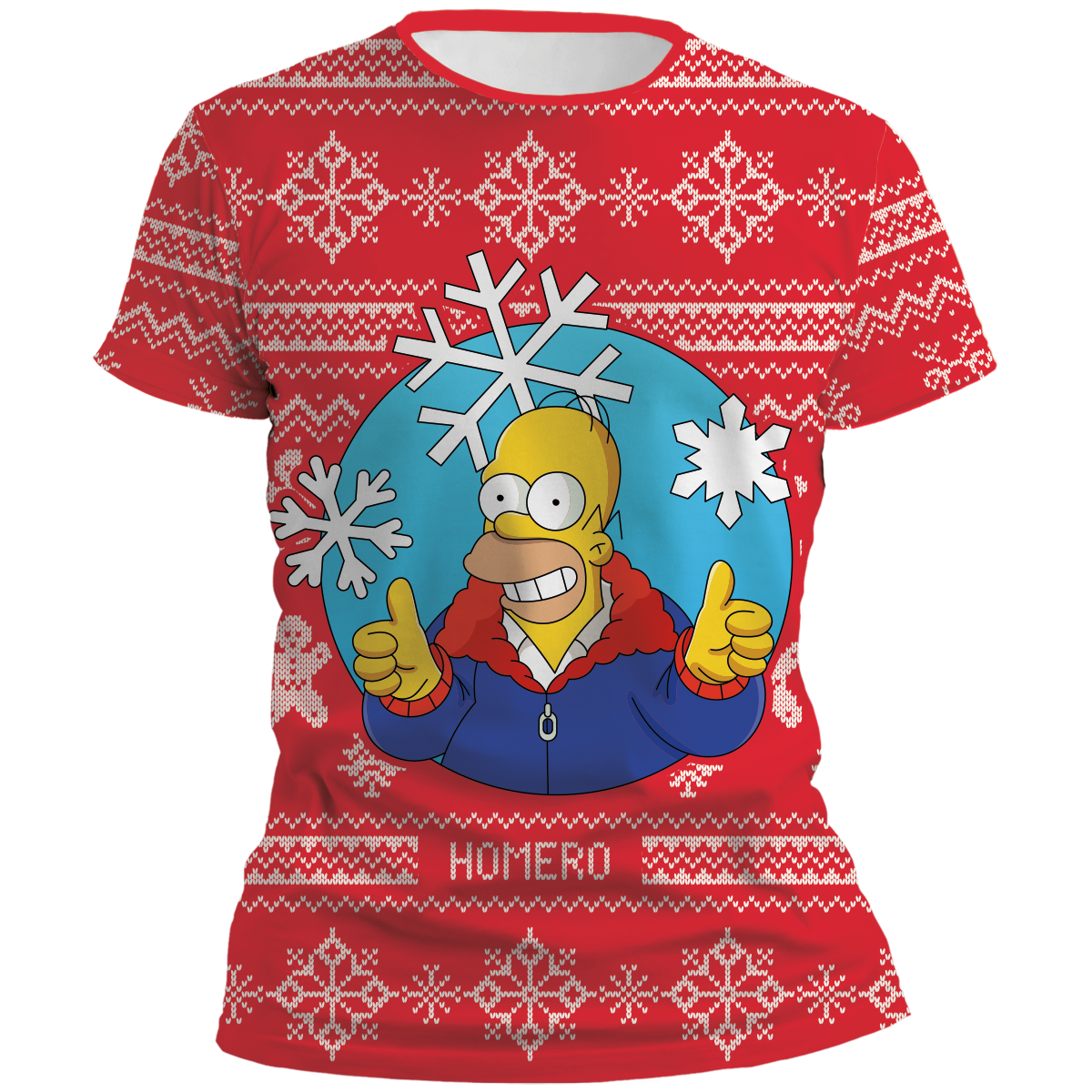 Playera Simpsons Navidad Homero