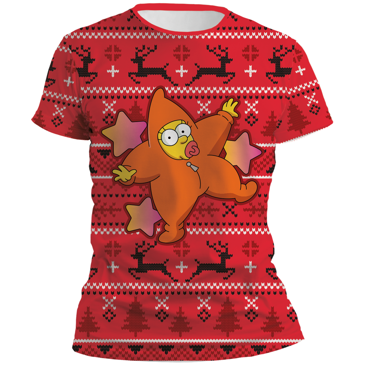 Playera Simpsons Navidad Maggie 2