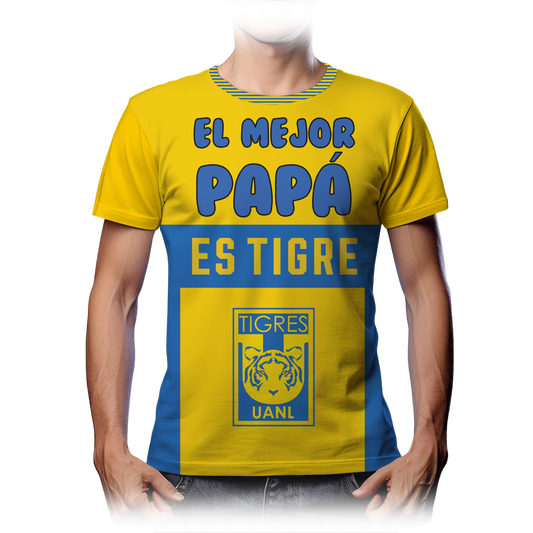 Playera Mejor Papá Tigres