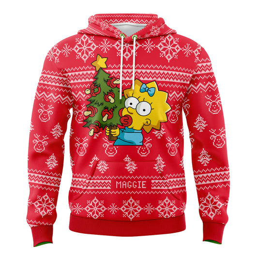 Sudadera Simpsons Navidad Maggie