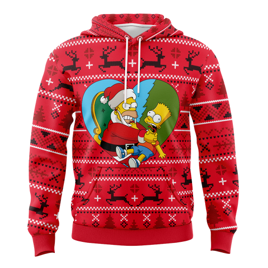 Sudadera Simpsons Navidad Homero y Bart